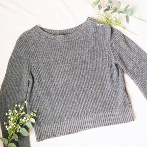 Dark grey knitted sweater